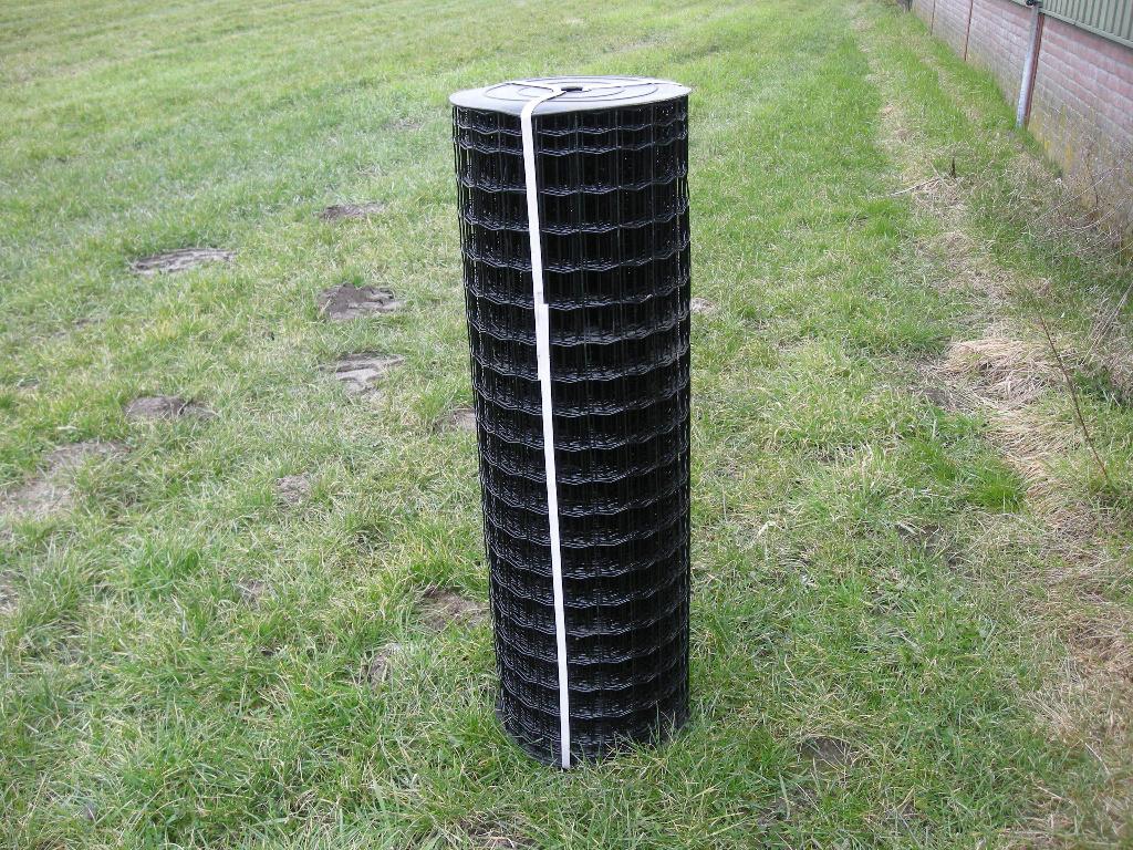 Gaas Eurofence 100 cm hoog maas 5x5 zwart DRAADDIKTE 2,5MM, Tuin en Terras, Gaas en Draad, Ophalen, Nieuw, 20 meter of meer, Gaas