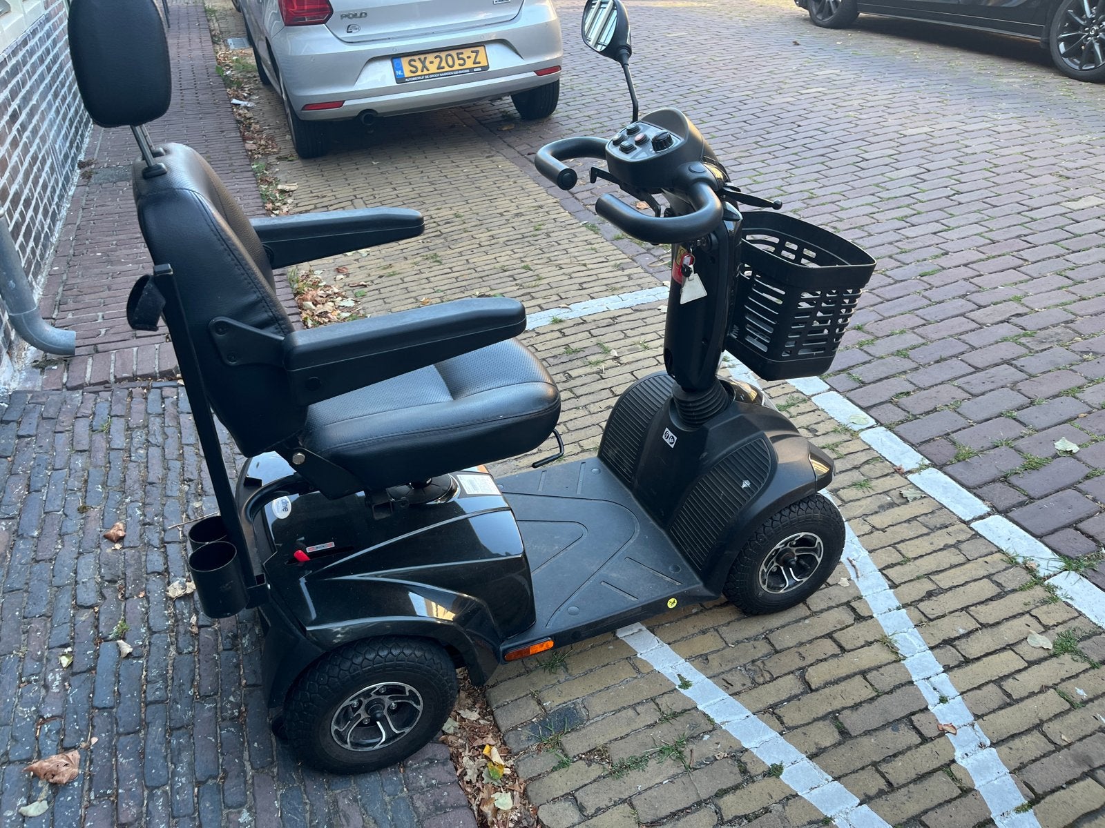 Scootmobiel Drive ST4D antraciet 4 wielen booster, Diversen, Drive, 16 t/m 25 km, Ophalen of Verzenden, Zo goed als nieuw