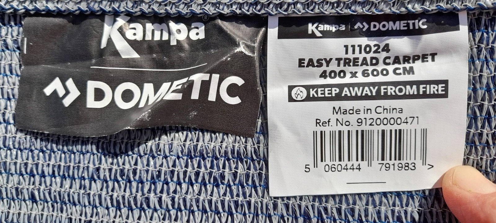 Dometic Kampa Tapijt 400x600 cm voor tent/voortent, Ophalen, Zo goed als nieuw