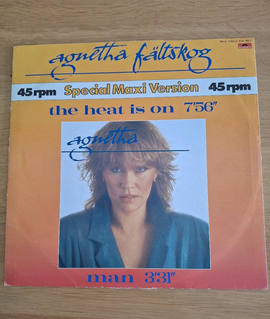 12 " maxisingle Agnetha van ABBA The heat is on, Fotohoes, Verzenden, Pop, EP