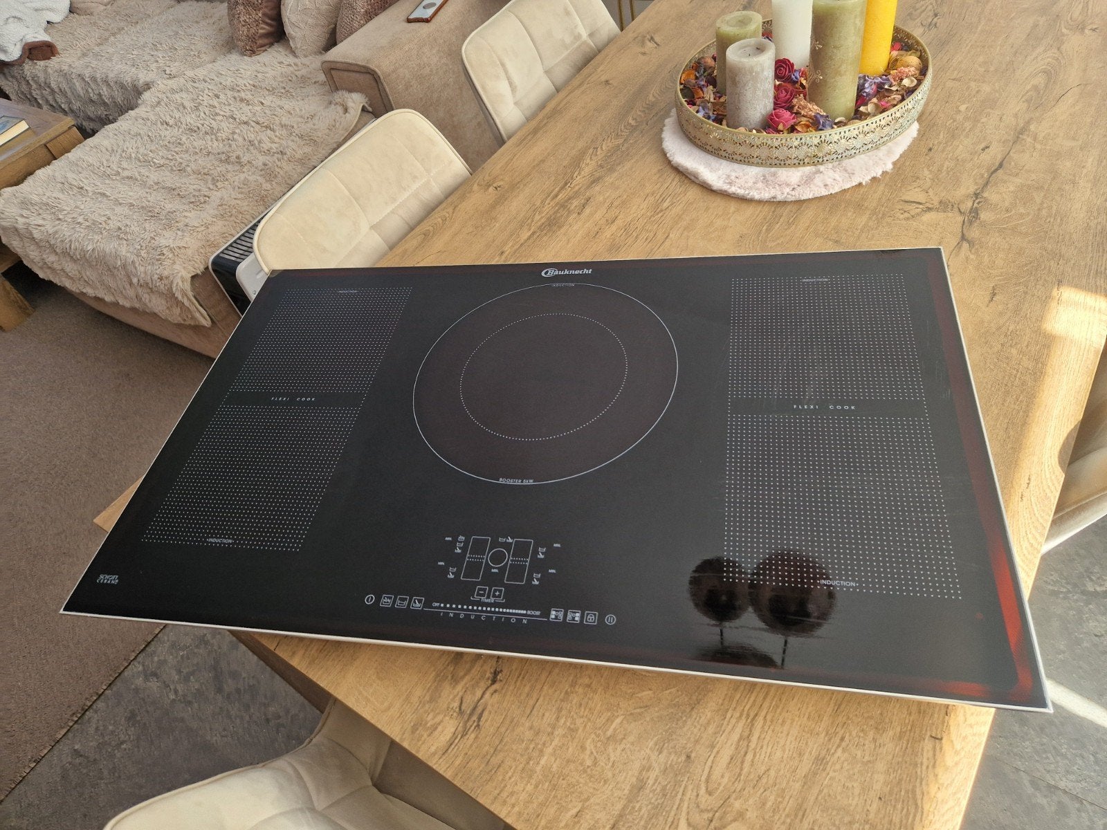 Bauknecht Inductiekookplaat ESPF 8950 IN - Zo goed als nieuw, Witgoed en Apparatuur, Kookplaten, Zo goed als nieuw, Inductie, Vrijstaand