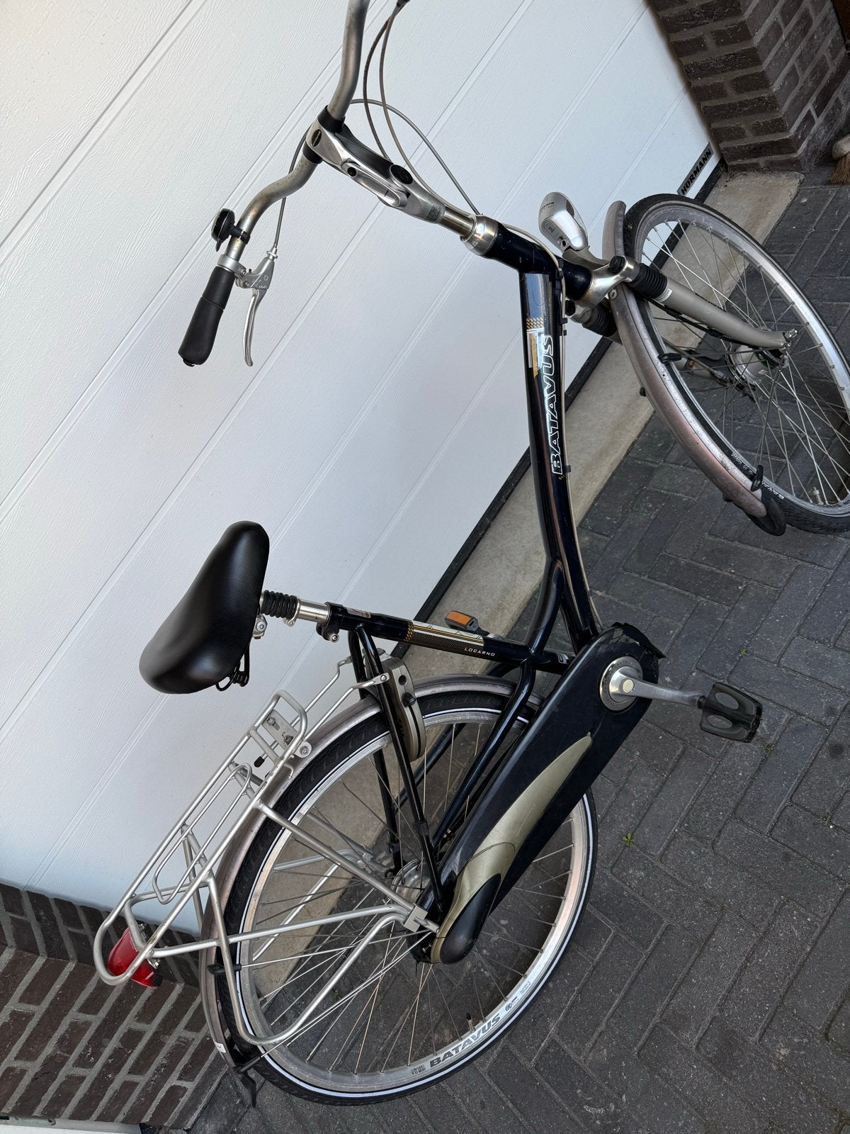 Batavus Damesfiets met 7 Versnellingen en Lage Instap, Ophalen, Velgrem, Batavus, 53 tot 56 cm