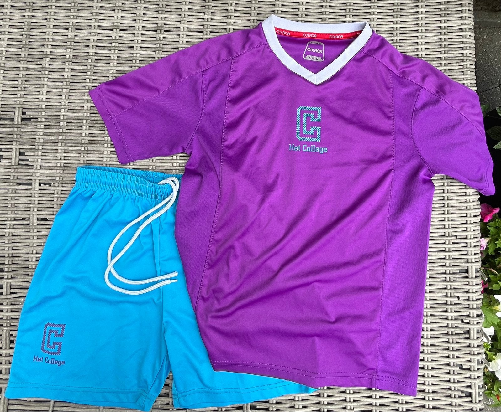 Gymsetje voor College Weert, maat S, Kleding | Heren, Ophalen, Meerkleurig, Zo goed als nieuw, Algemeen
