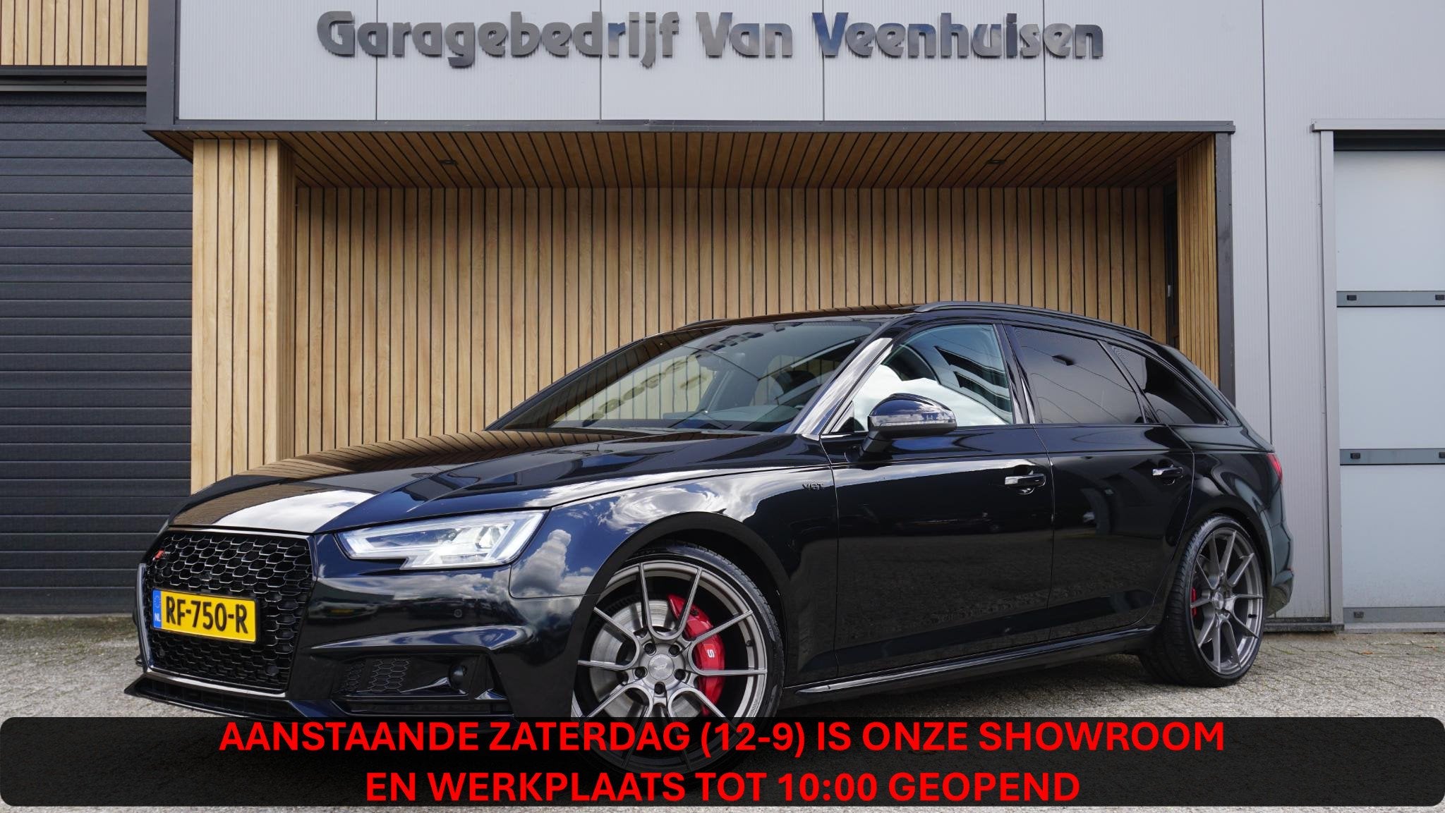 Audi S4 Avant 3.0 TFSI V6T 354pk Quattro *Black Optik* Pano., Auto's, Gebruikt, 2995 cc, 1650 kg, Zwart
