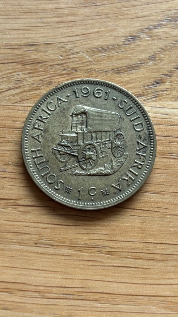 1 cent Zuid-Afrika 1961, Ophalen of Verzenden, Zuid-Afrika, Losse munt