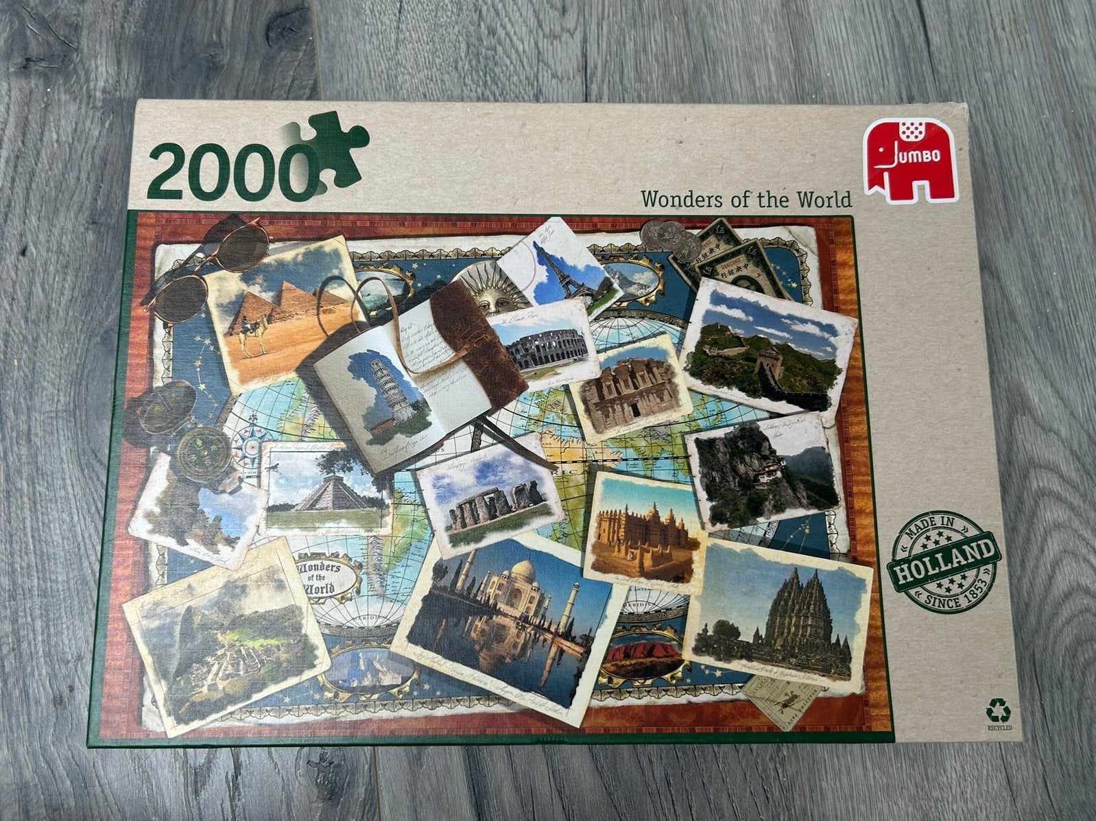 Jumbo puzzel 2000 stukjes, Ophalen of Verzenden, Meer dan 1500 stukjes, Zo goed als nieuw
