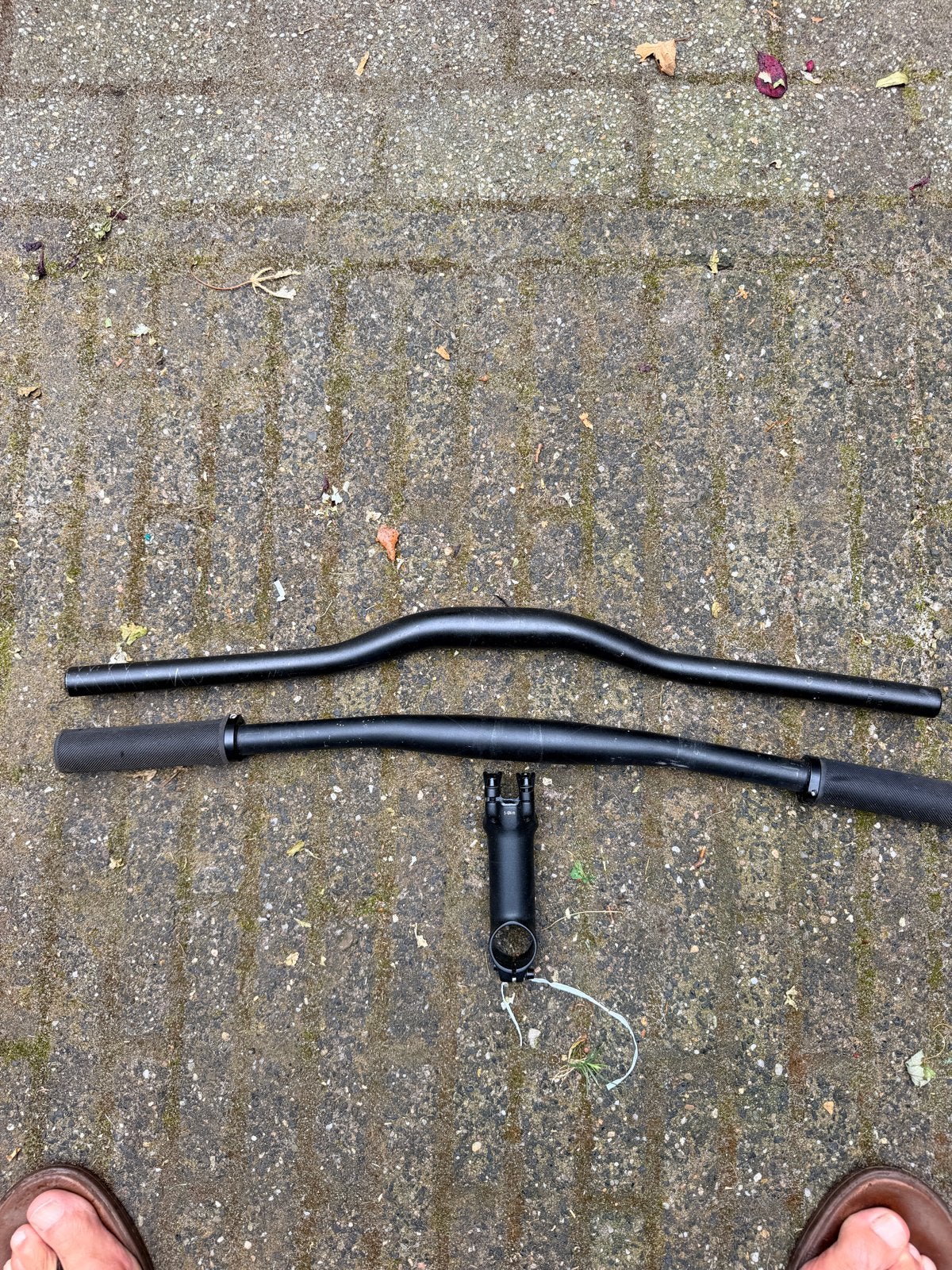 Fietssturen met stuurpen - Zwart, Gebruikt, Gebruikt, Stuur, Ophalen of Verzenden, Aluminium