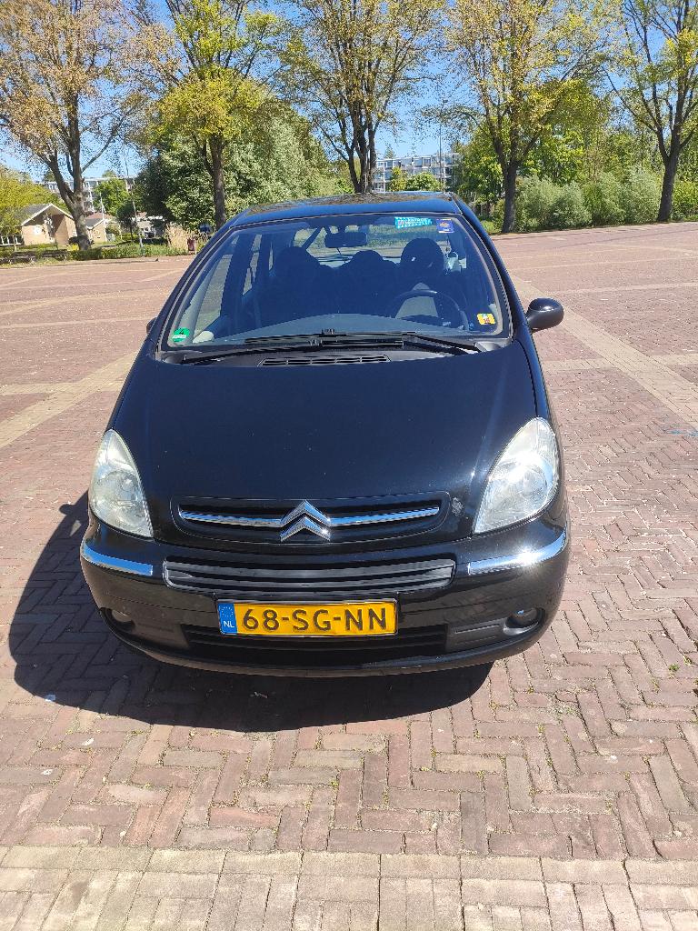 Citroën Xsara 2.0 16V Picasso AUT 2006 Zwart, Auto's, 136 pk, Xsara, 4 cilinders, 700 kg