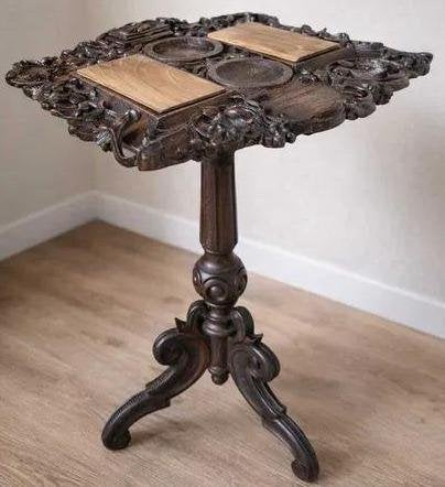 Schrijfmeubel, schrijftafel, zeldzaam – 19e eeuw, Gebruikt, Verzenden, Eikenhout, 25 tot 50 cm