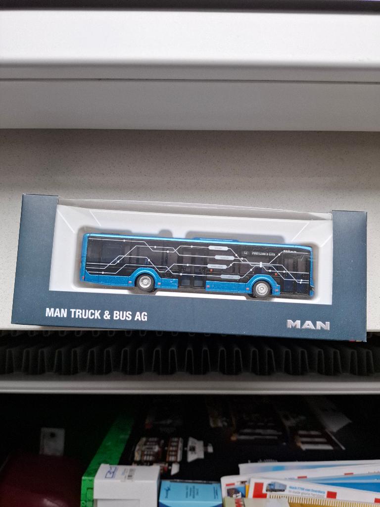 Rietze modelbus MAN Lion's City demo, Hobby en Vrije tijd, Ophalen of Verzenden, Zo goed als nieuw, Bus of Vrachtwagen, Rietze
