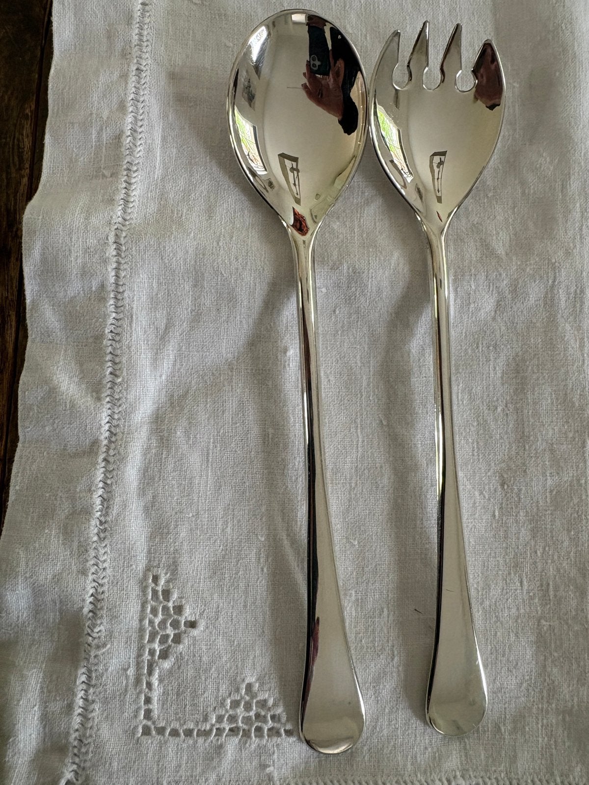 Vintage Italiaans verzilverd slacouvert - SILVERPLATE ITALY, Verzenden