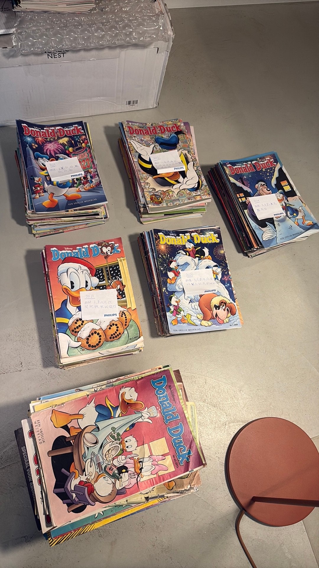 Donald Duck jaargangen 20-24, Gelezen, Complete serie of reeks, Walt Disney, Ophalen of Verzenden