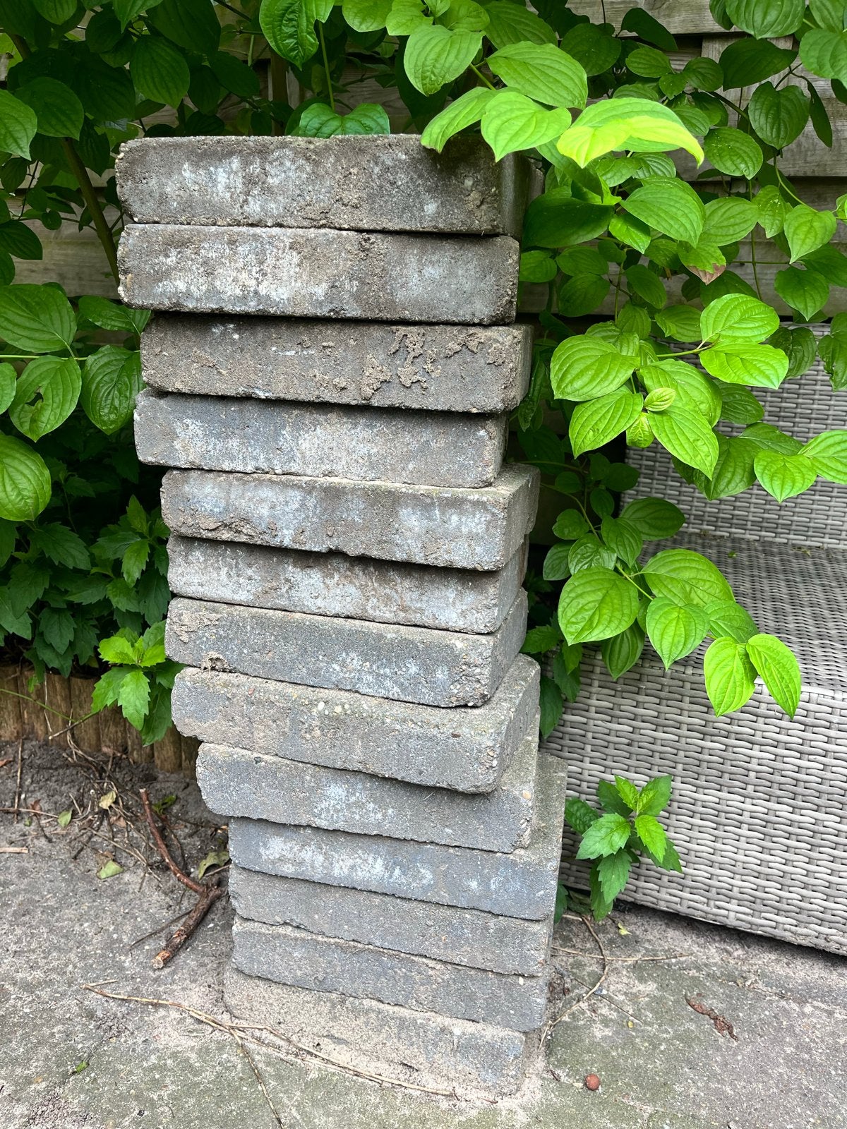 Gebruikte terrastegels, Tuin en Terras, Tegels en Klinkers, Ophalen, Gebruikt, Minder dan 5 m², Beton