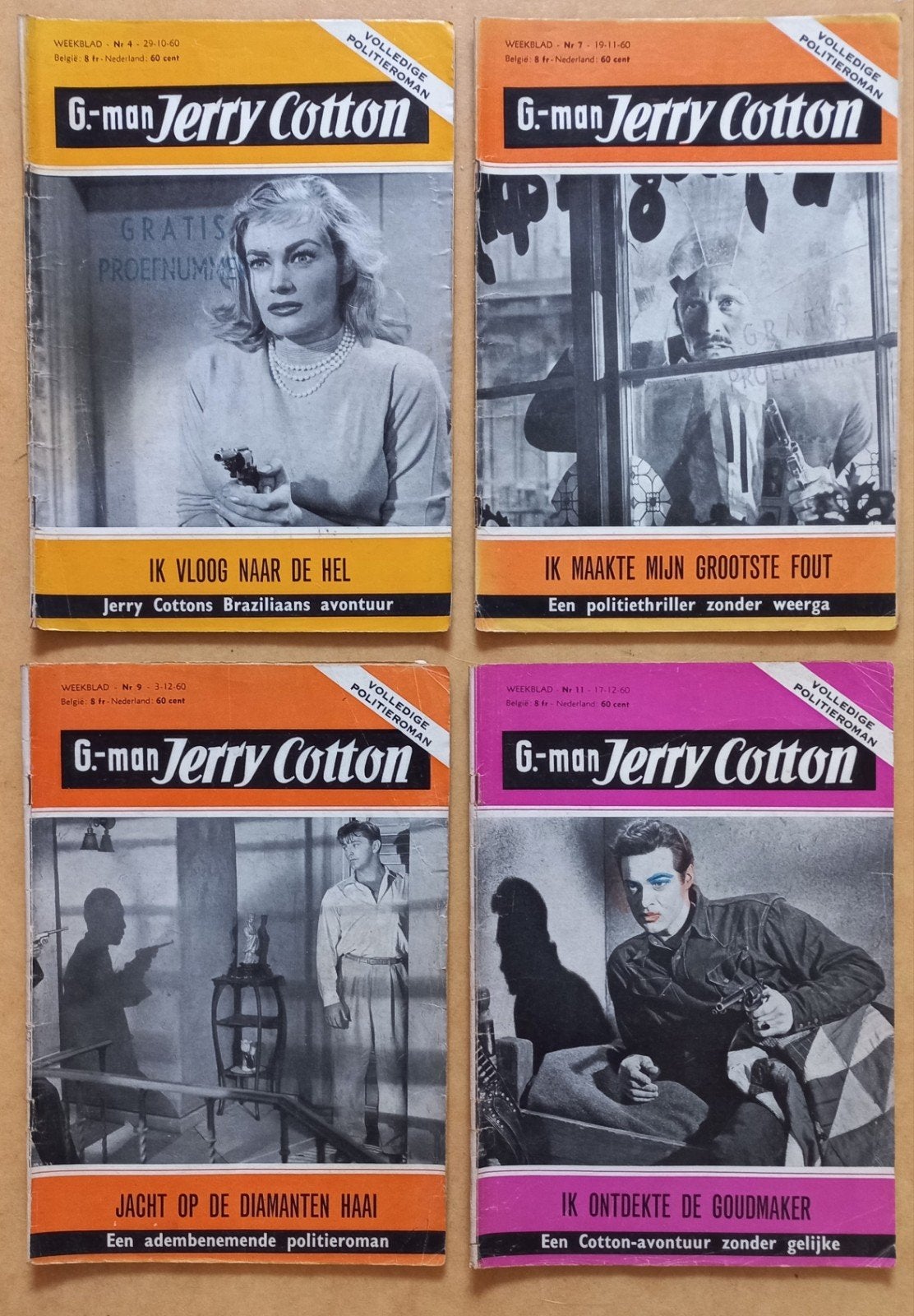 Jerry Cotton, volledige politieroman , 6 x, Ophalen of Verzenden, Gelezen