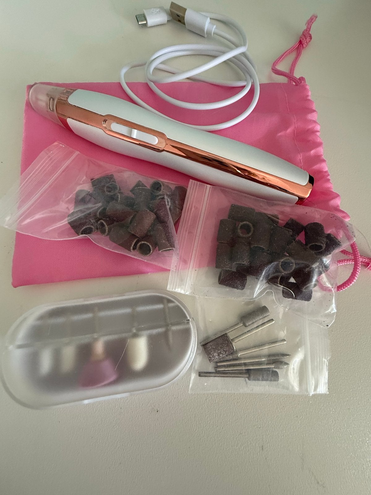 Elektrische nagelvijl set met accessoires, Ophalen, Zo goed als nieuw, Overige typen