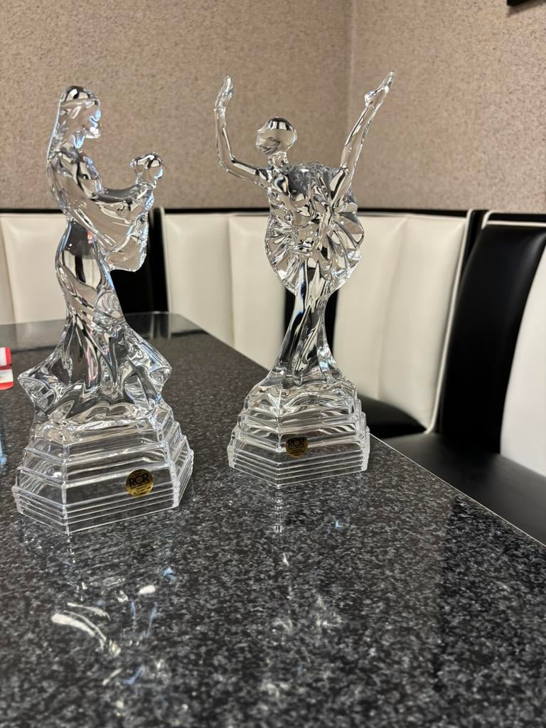 RCR glas kristal moeder met baby en ballerina, Antiek en Kunst, Antiek | Glas en Kristal, Ophalen of Verzenden