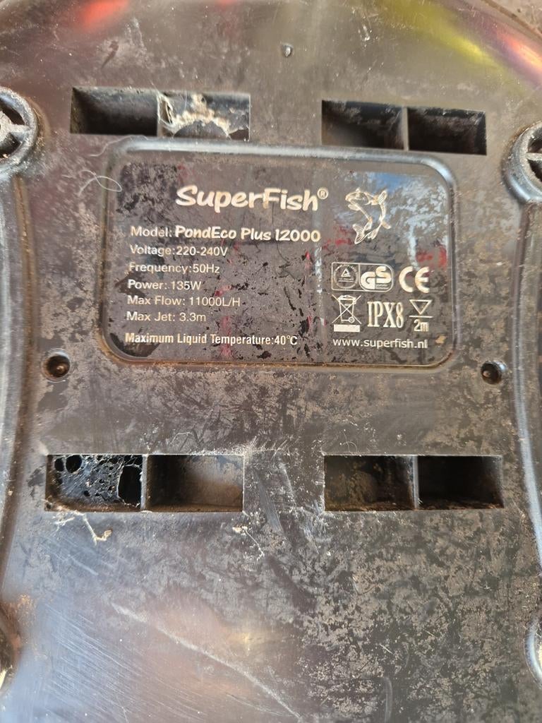 Superfish PondEco Plus 11.000 l/u vijverpomp, Ophalen of Verzenden, Gebruikt, Elektrisch, Overige typen