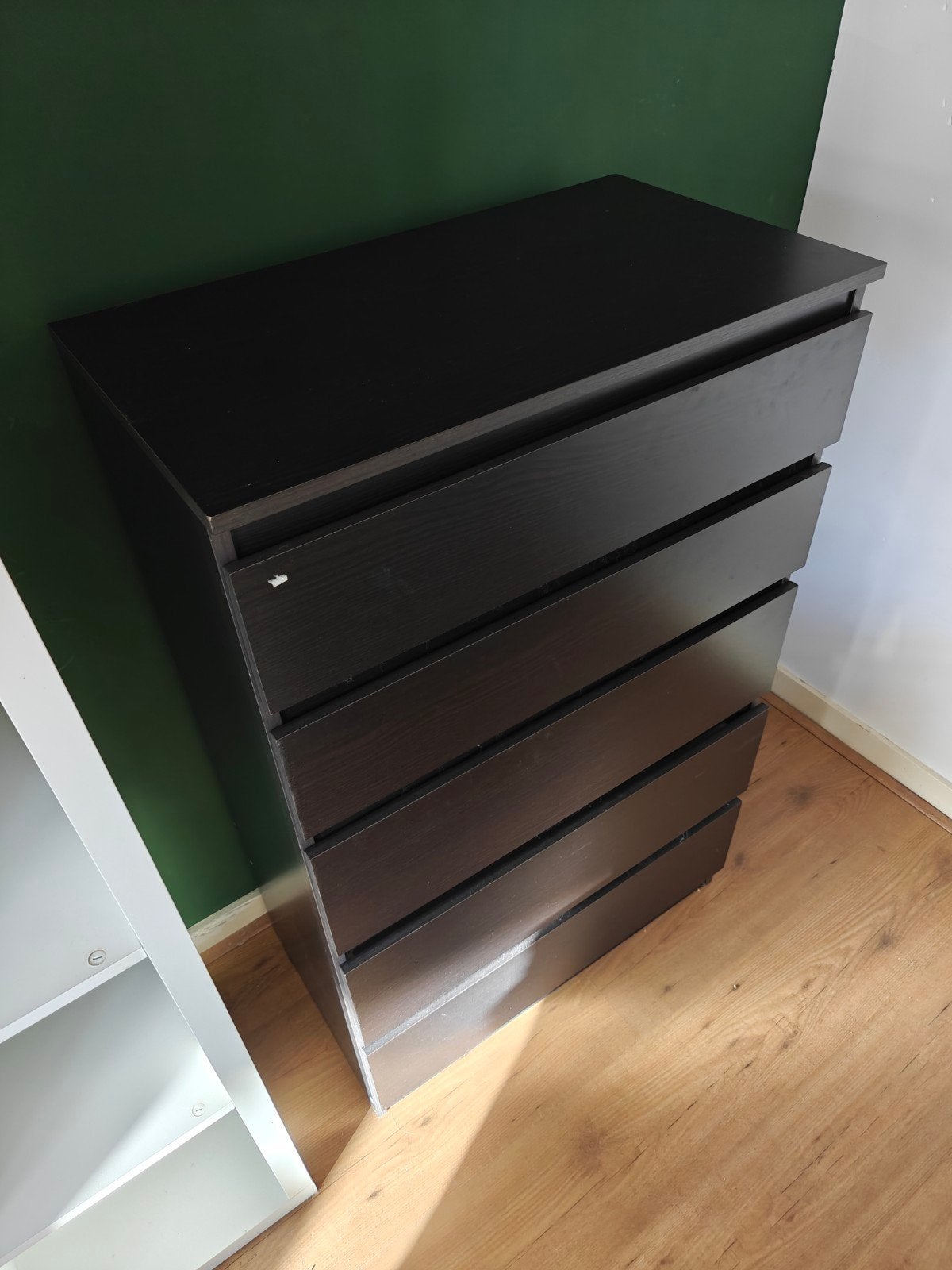 IKEA MALM ladekast donker bruin, Ophalen, Gebruikt, 5 laden of meer, 50 tot 100 cm