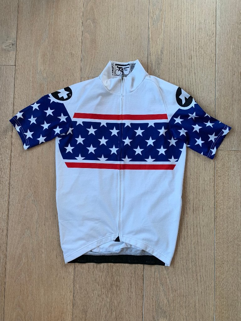 Prachtig Assos heren fietsshirt United States in maat small, Ophalen of Verzenden, Zo goed als nieuw, Kleding
