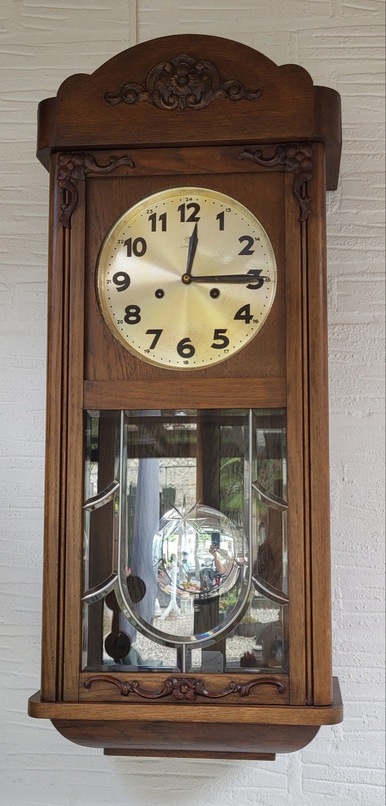 Wandklok Junghans., Antiek en Kunst, Ophalen