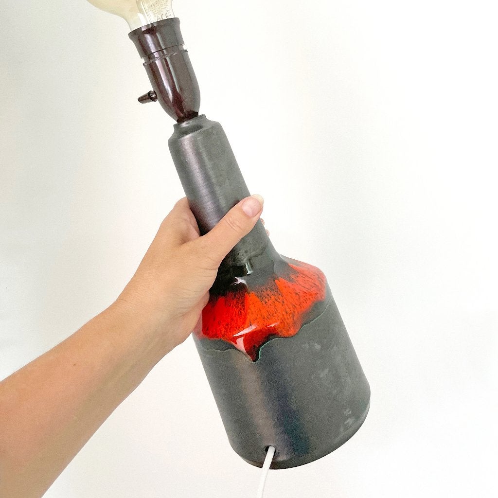 vintage Deens keramiek LAMP lava MidCentury HK-Living Serax, Ophalen of Verzenden