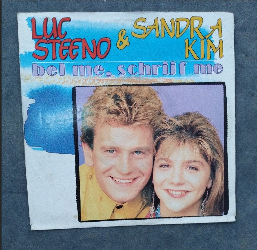 LUC STEENO & SANDRA KIM: "Bel me, schrijf me"/LUC STEENO-SET, Ophalen of Verzenden, Zo goed als nieuw, 7 inch, Levenslied of Smartlap