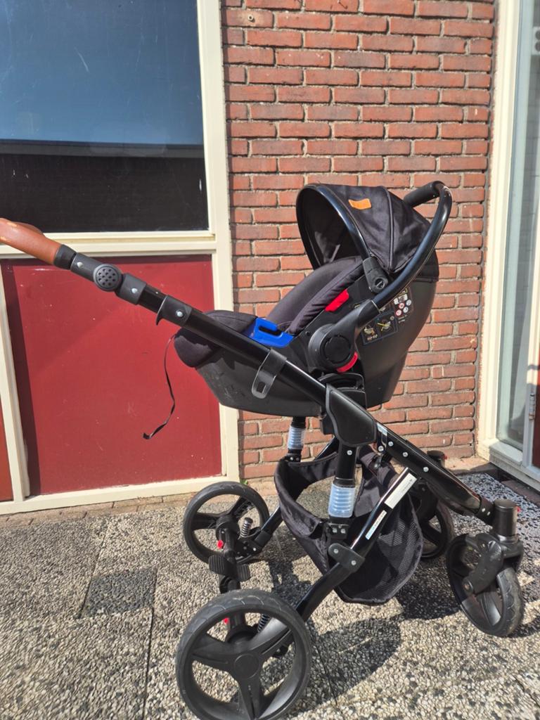 Compleet SLK De Luxe kinderwagen (3 deelige), Ophalen, Kinderwagen, Overige merken, Verstelbare duwstang