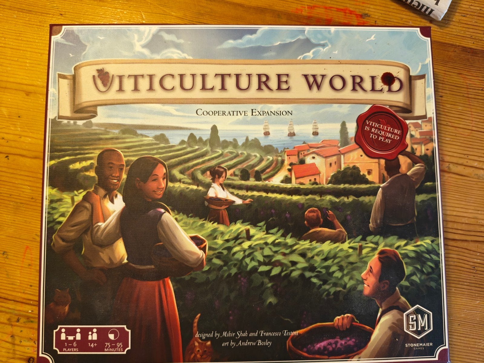 Viticulture World: Coöperatieve Uitbreiding Bordspel, Hobby en Vrije tijd, Een of twee spelers, Ophalen of Verzenden, Zo goed als nieuw