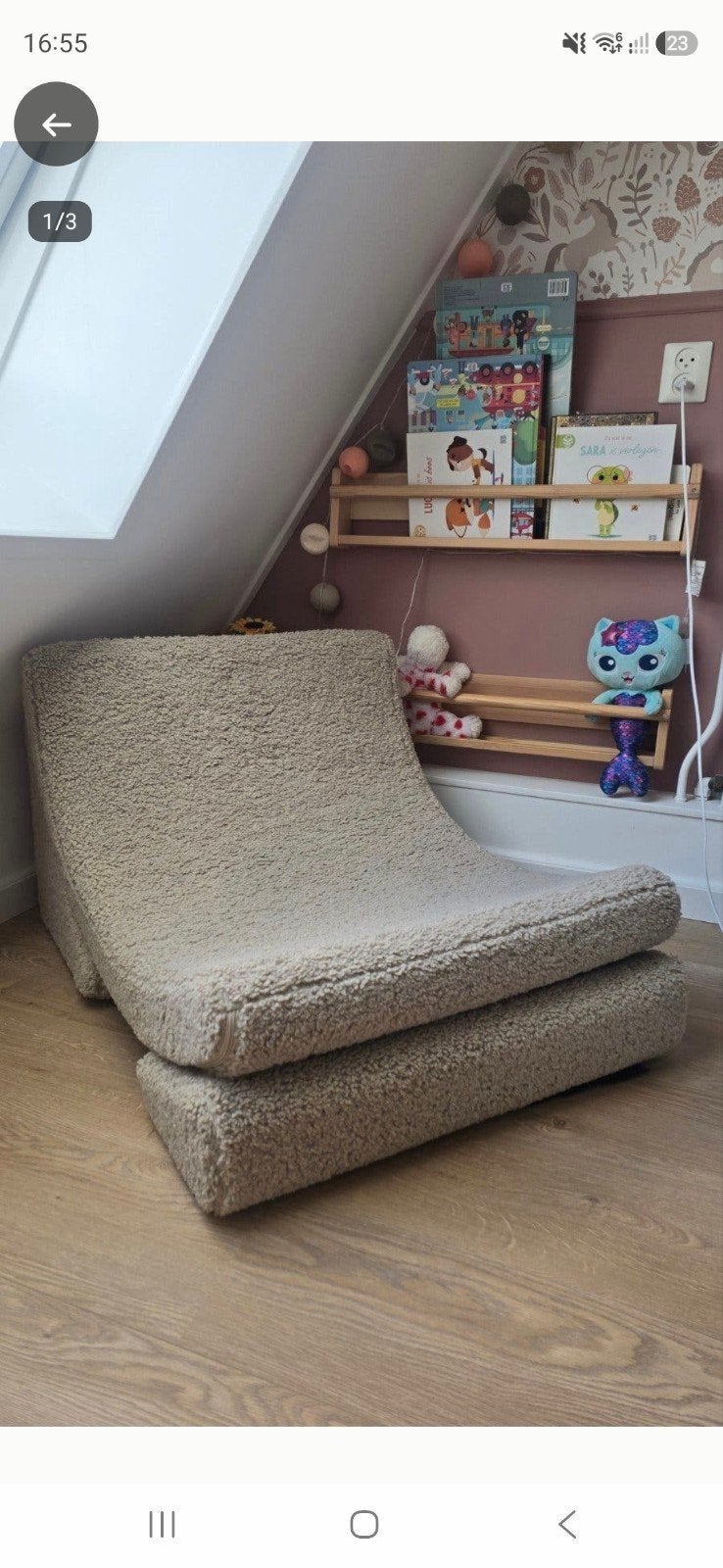Wigiwama Moon Chair - Comfortabele Kinderstoel, Ophalen of Verzenden, Zo goed als nieuw, Stoel