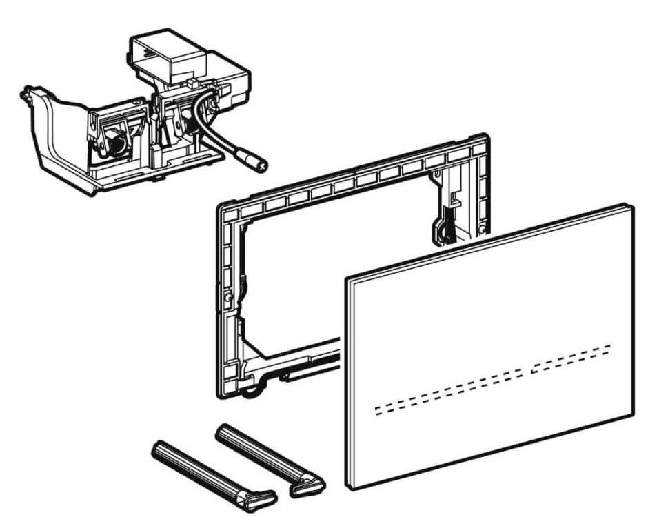Geberit Sigma80 bedieningsplaat met IR bediening, Ophalen, Nieuw, Toilet