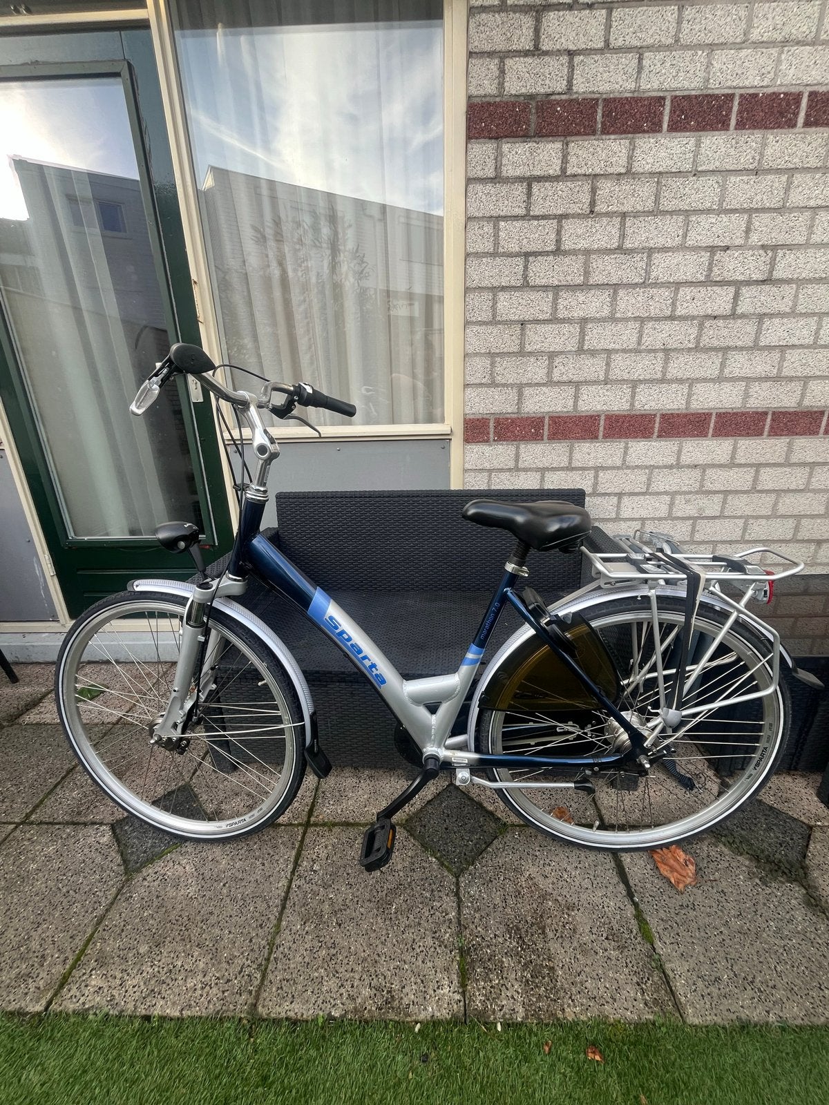 Sparta fiets met lage instap en versnellingen, Ophalen, Sparta, Trommelrem, 53 tot 56 cm