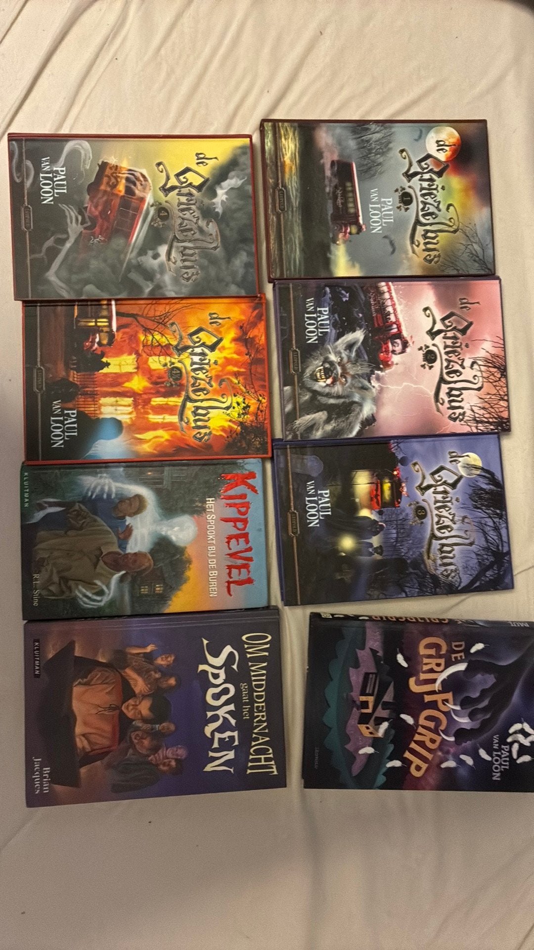 Griezelbus en andere griezel boeken, Boeken, Fantasy, Ophalen, Zo goed als nieuw