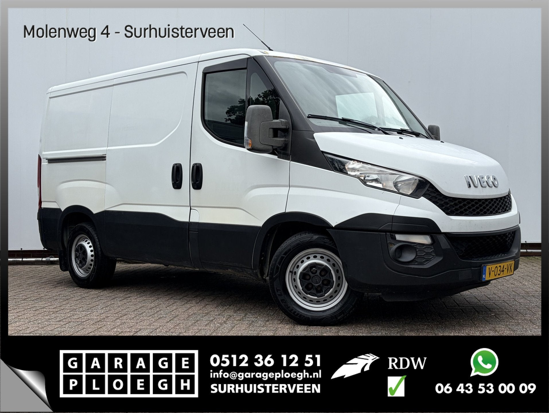 Iveco Daily 35S11V 2.3 300 H1 3-Zits Trekhaak Carplay Cruise, 13 km/l, Euro 5, Achterwielaandrijving, Gebruikt