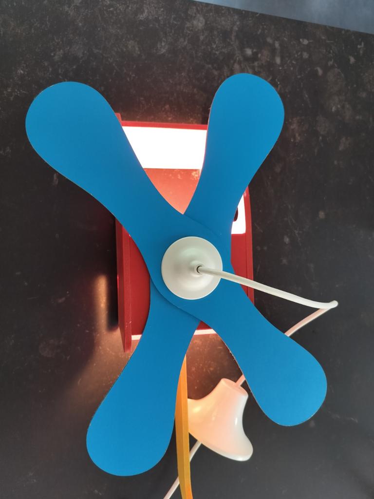 Steinhauer Helikopter Plafondlamp - Primaire Kleuren, Gebruikt, Ophalen of Verzenden, Minder dan 50 cm, Hout