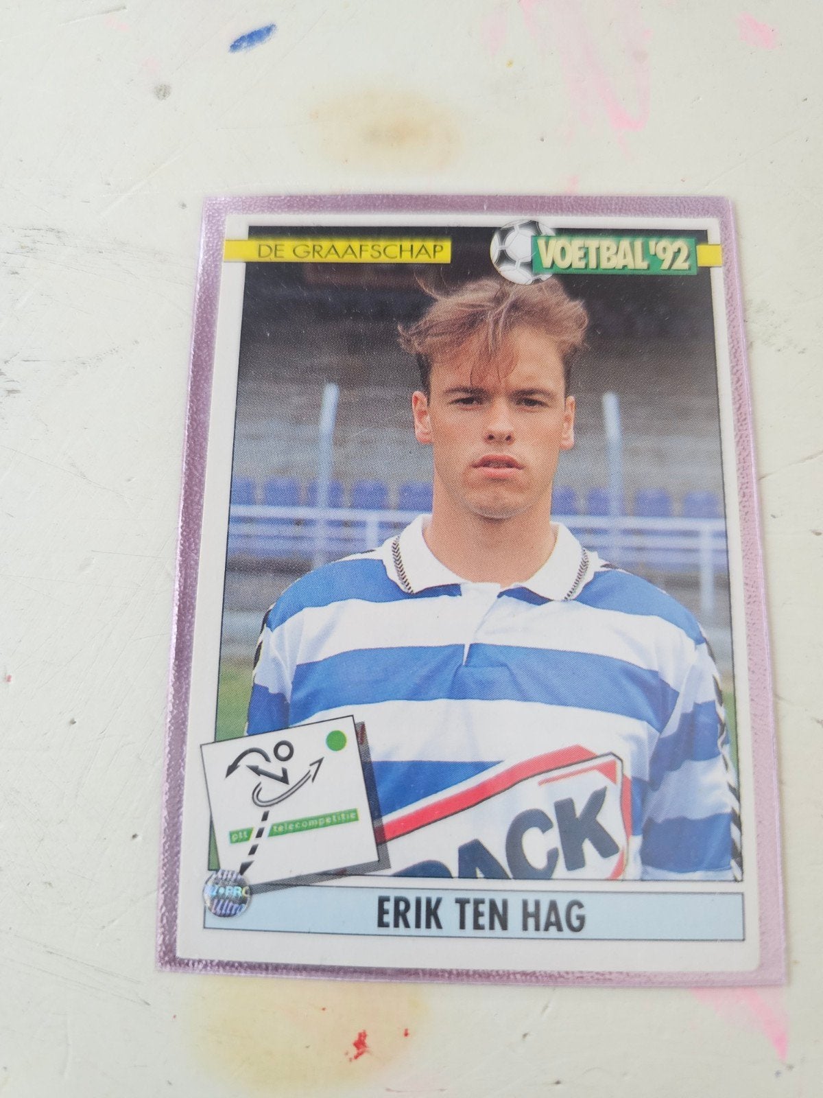 Eric ten Hag Panini Voetbal 1992, Verzamelen, Ophalen of Verzenden, Zo goed als nieuw, Poster, Plaatje of Sticker
