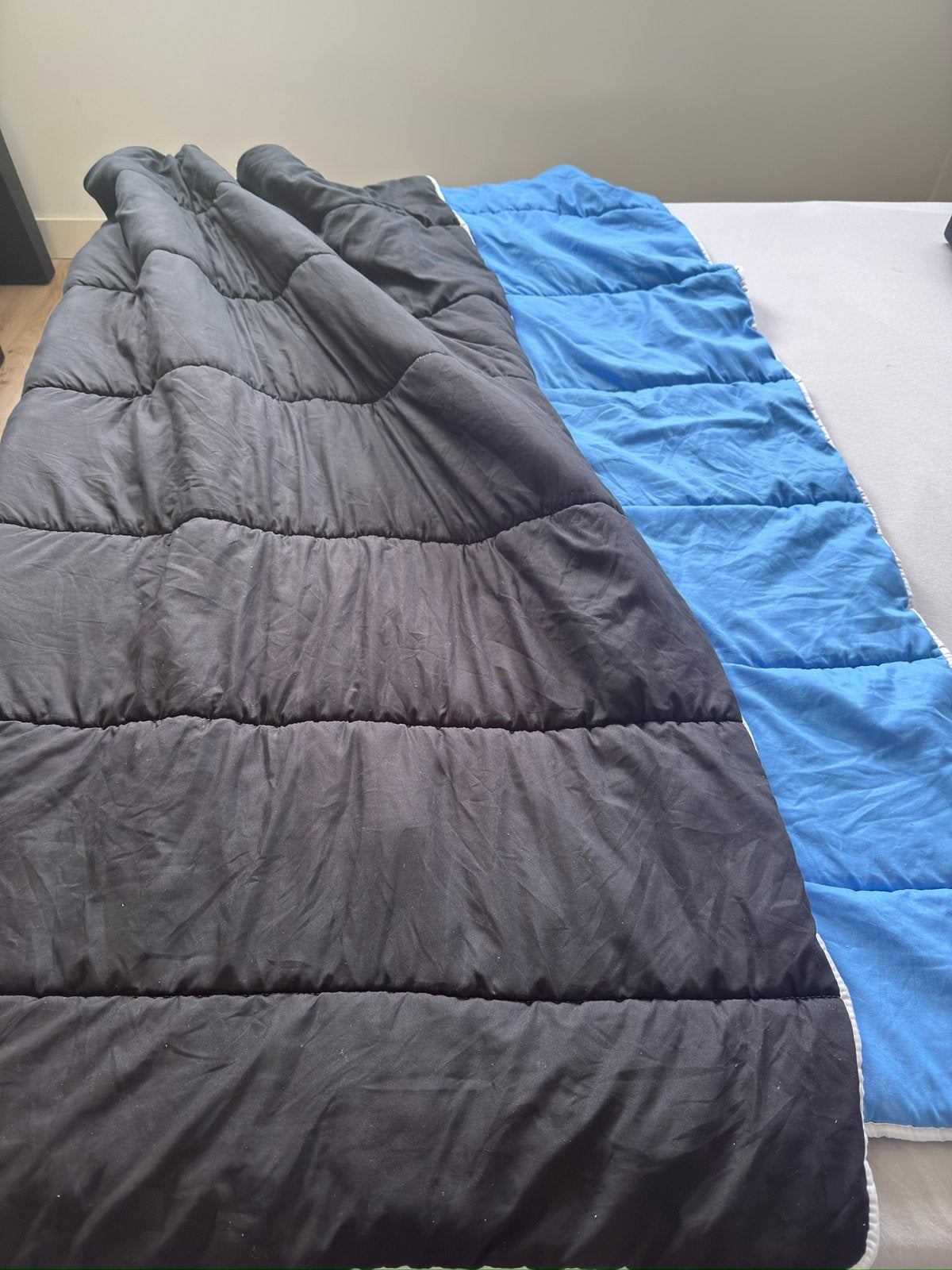 Dekbed & overtrek in 1, Huis en Inrichting, Slaapkamer | Beddengoed, Ophalen, Blauw, Dekbedovertrek, Tweepersoons
