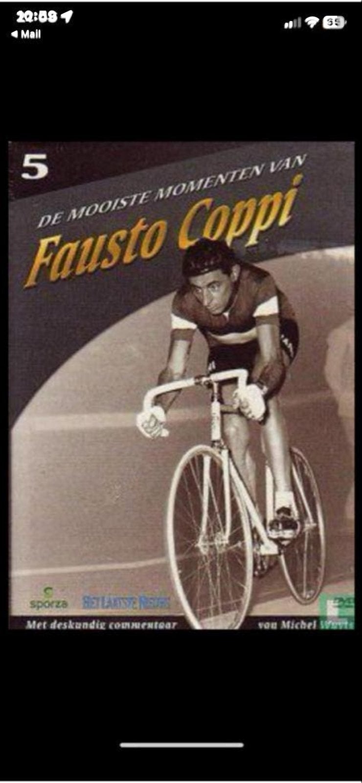 Fausto Coppi - De Mooiste Momenten van (DVD), Alle leeftijden, Ophalen of Verzenden, Zo goed als nieuw