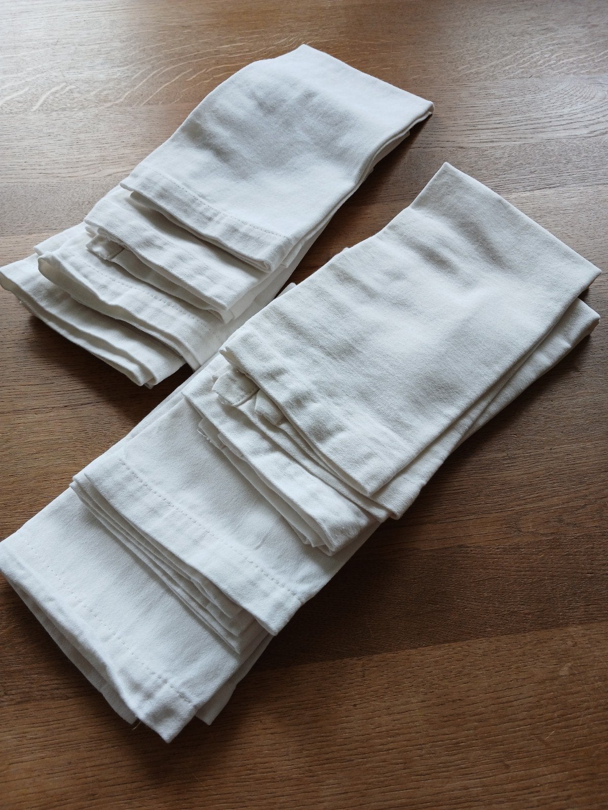 8 servetten van 52x52cm. Van katoen., Ophalen of Verzenden, Nieuw, Wit