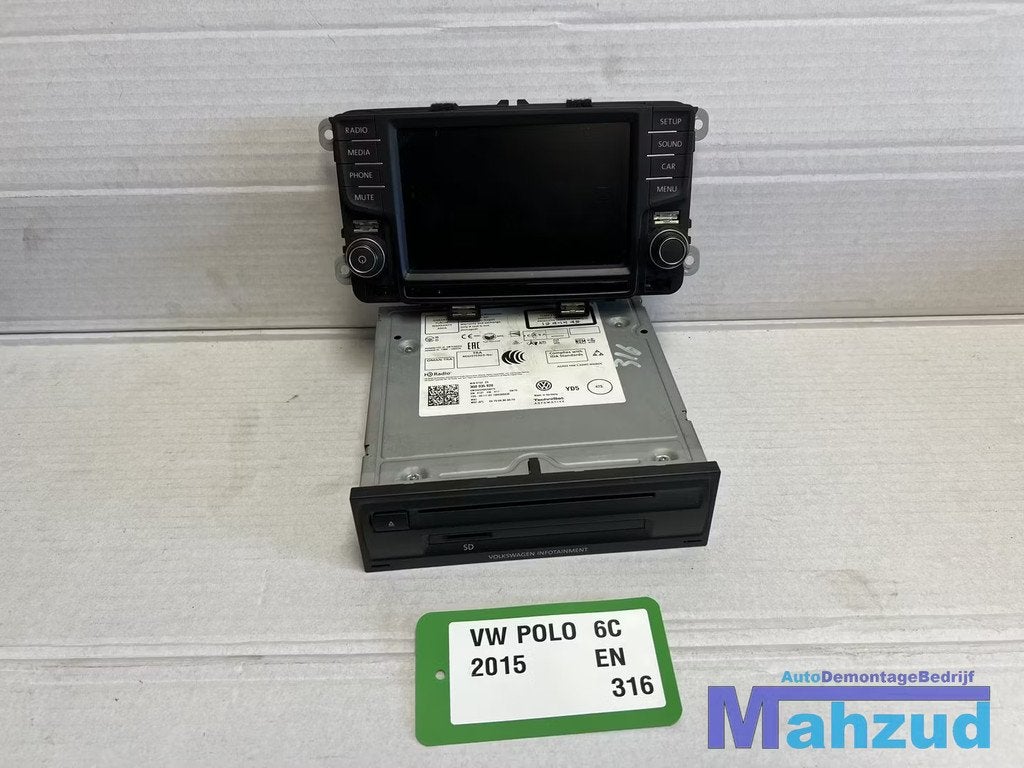 VW POLO 6C Radio multimedia set systeem 2014-2016, Gebruikt, Volkswagen, Volkswagen AG, Berliner Ring 2
38440  Wolfsburg, DE