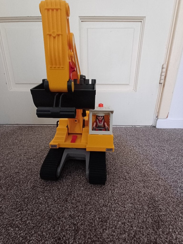 Playmobil mega graafmachine 4039, Ophalen, Complete set, Voertuig, Zo goed als nieuw