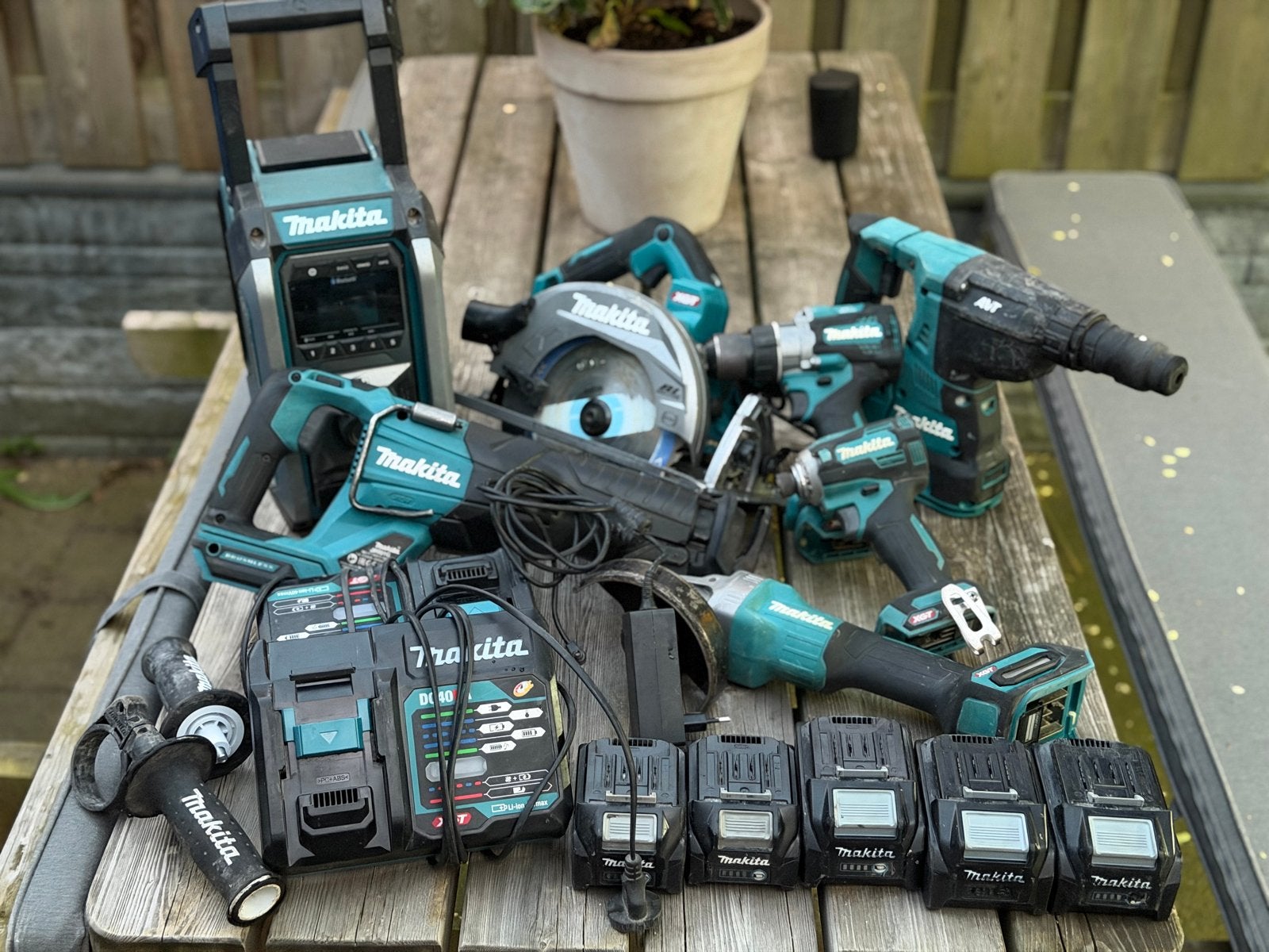 Makita 40v XGT Accu Gereedschap Set, Ophalen, Overige typen, Klopboormechanisme, Gebruikt
