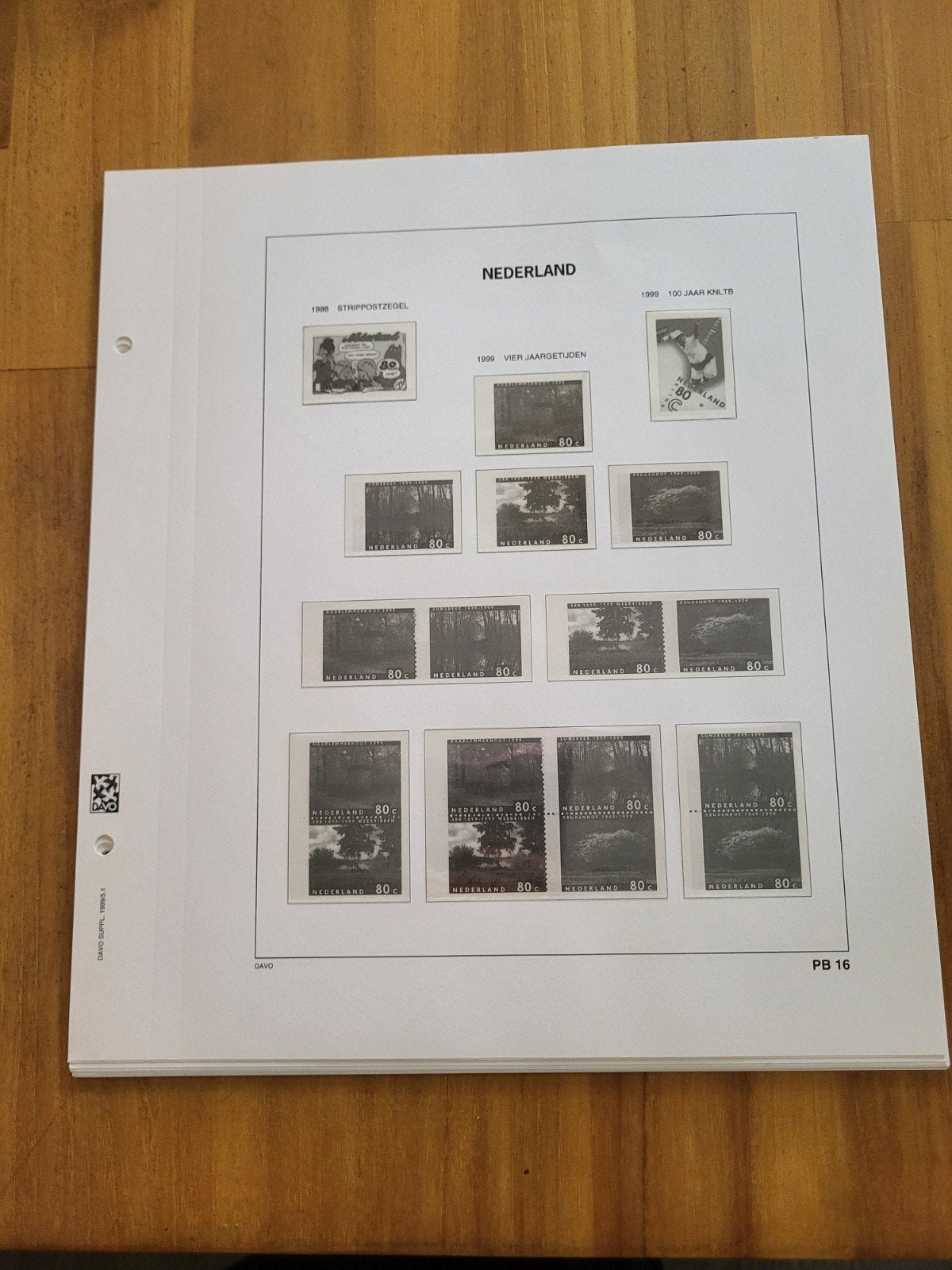 lege davo bladen nederland  PB 16/ 31, Postzegels en Munten, Verzenden, Verzamelalbum