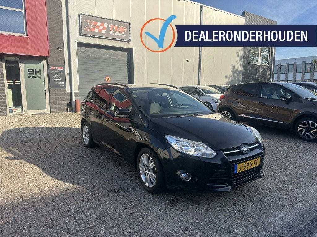 Ford FOCUS Wagon 1.0 EcoB. Titanium D-Riem VV Dealer Onderho, Auto's, 125 pk, Gebruikt, Zwart, Handgeschakeld