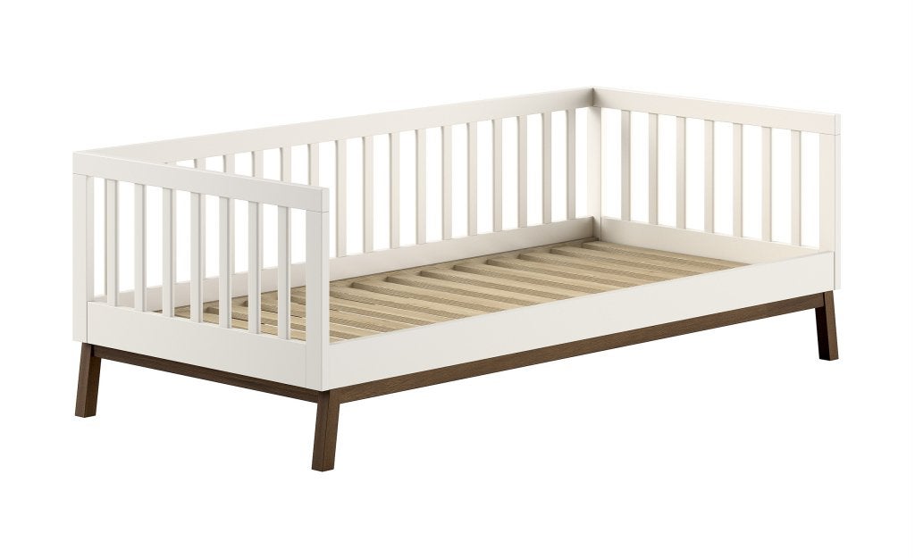 Sezane kajuitbed/bedbank - 90x200 - Clay/walnoot, Niet ingevuld, Niet ingevuld, Niet ingevuld
