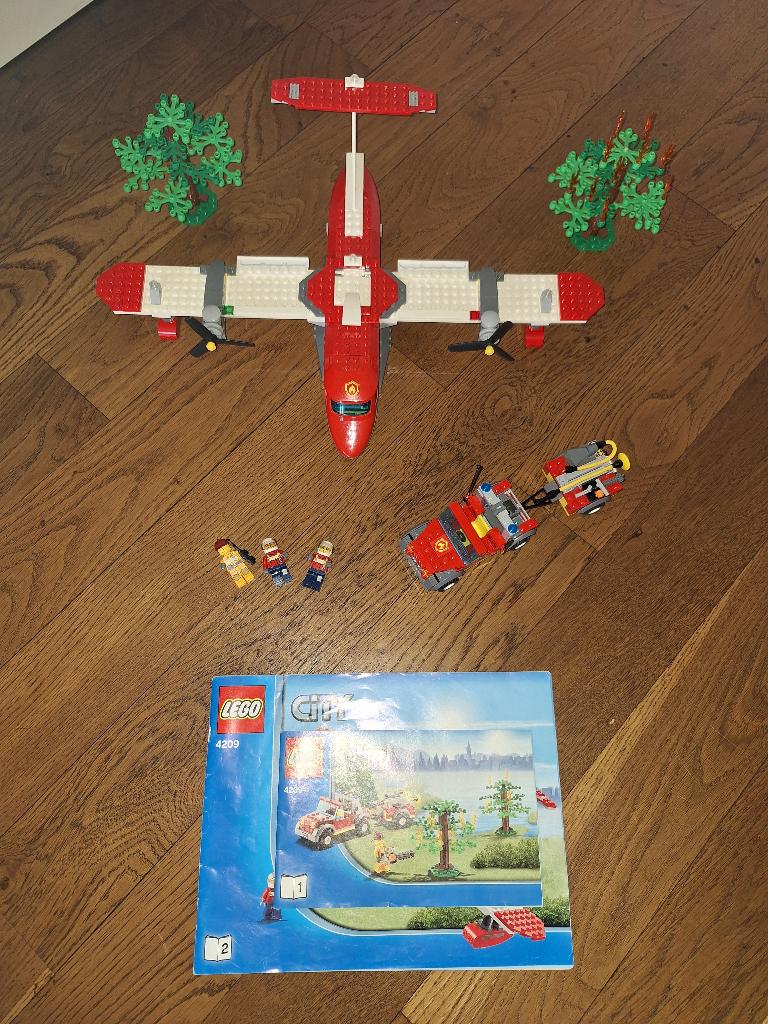 Lego City 4209 Blusvliegtuig, Compleet, Lego, Ophalen of Verzenden, Complete set