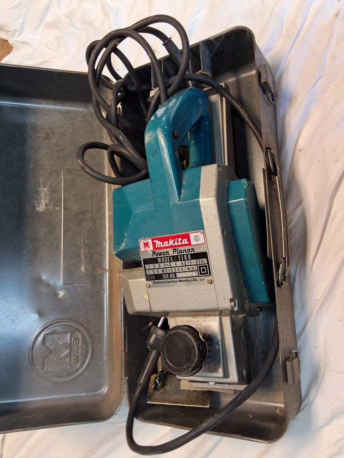 Makita Schaaf Model 1100 met Koffer - Elektrisch, Doe-het-zelf en Verbouw, Schaafmachines, Ophalen, Gebruikt