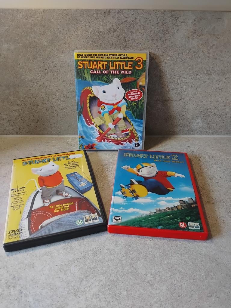 Stuart Little DVD Boxset (deel 1, 2 en 3), Avontuur, Gebruikt, Alle leeftijden, Boxset