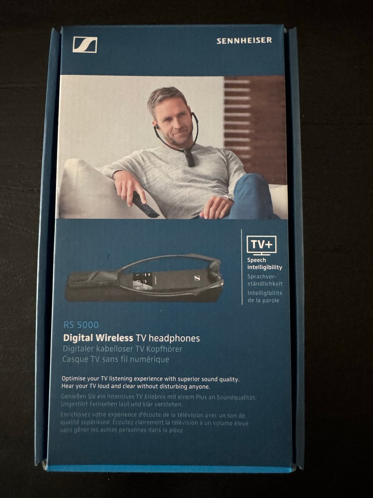 Sennheiser RS 5000 Digitale Draadloze TV Hoofdtelefoon, In-ear, Verzenden, Sennheiser, Nieuw