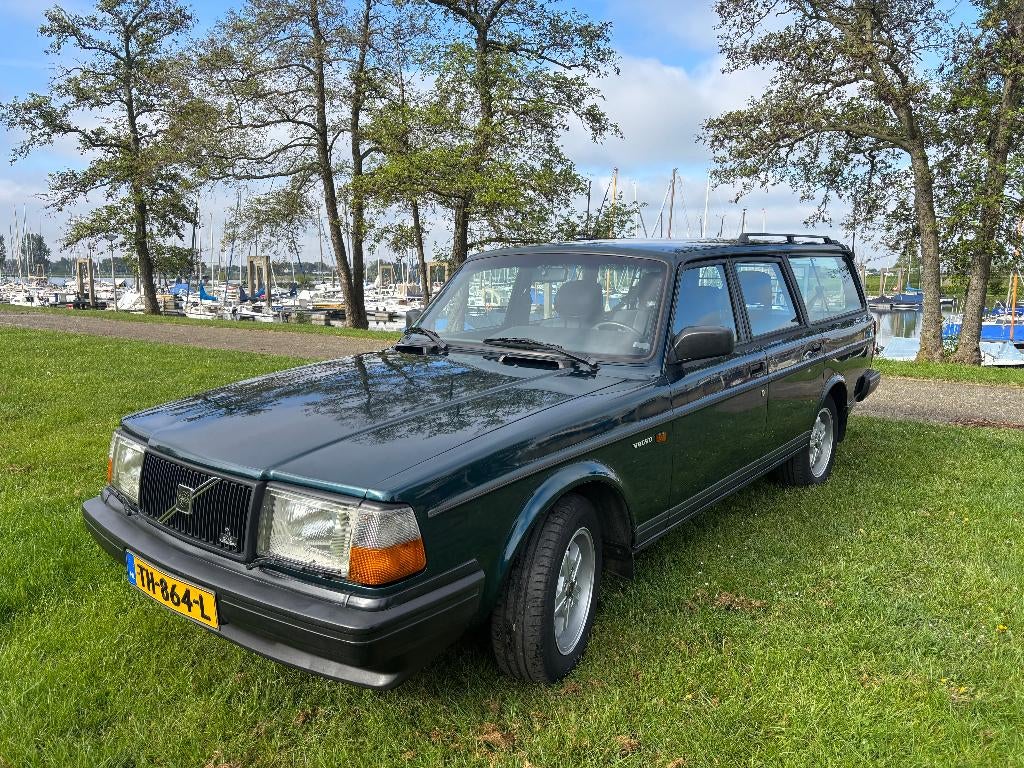 Volvo  Super Polar 1992 Groen met Airco, Auto's, Achterwielaandrijving, Zwart, 4 cilinders, Stationwagon
