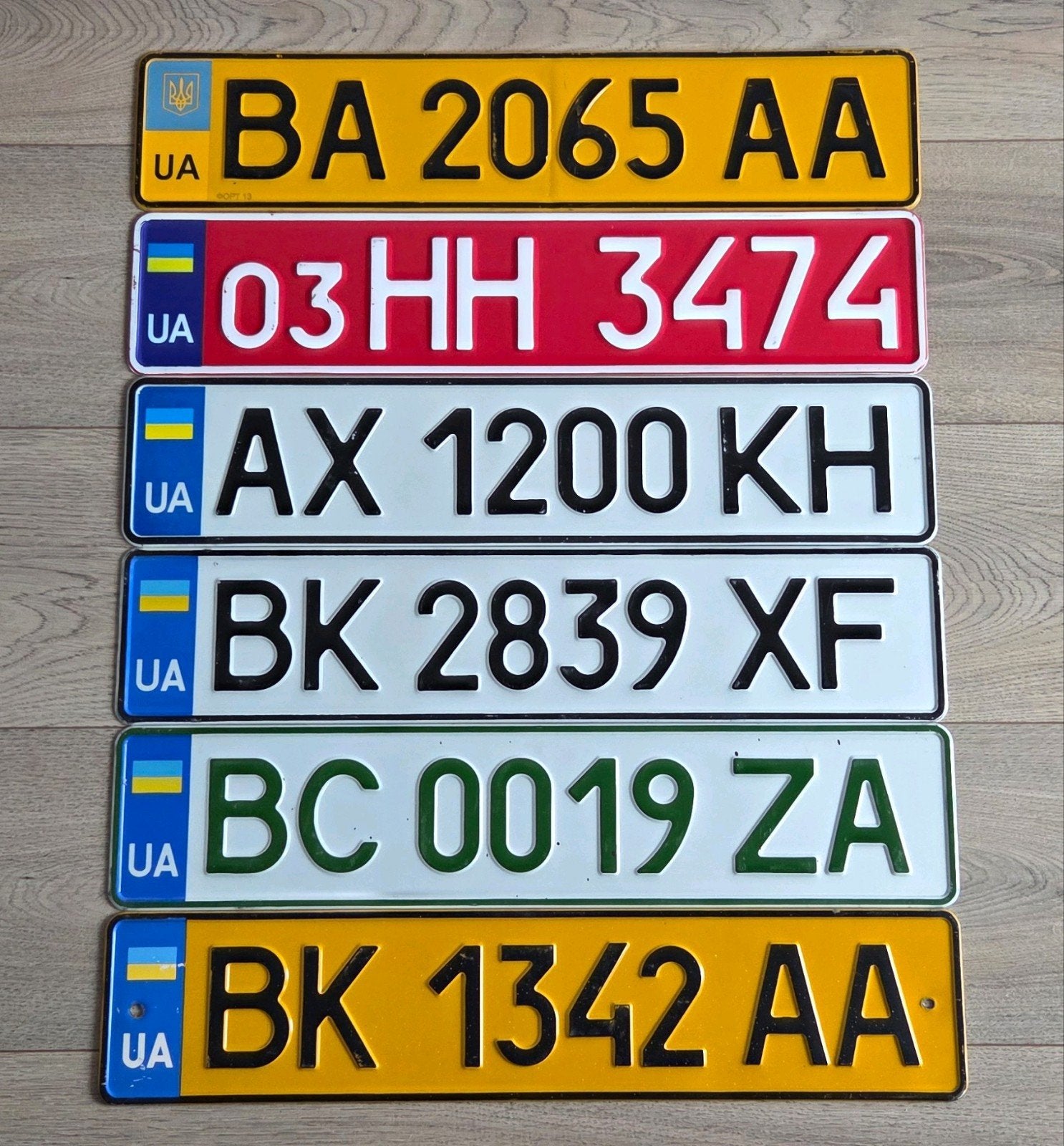Kentekenplaten nummerplaten nummerborden Oekraïne, Verzamelen, Ophalen of Verzenden, Gebruikt